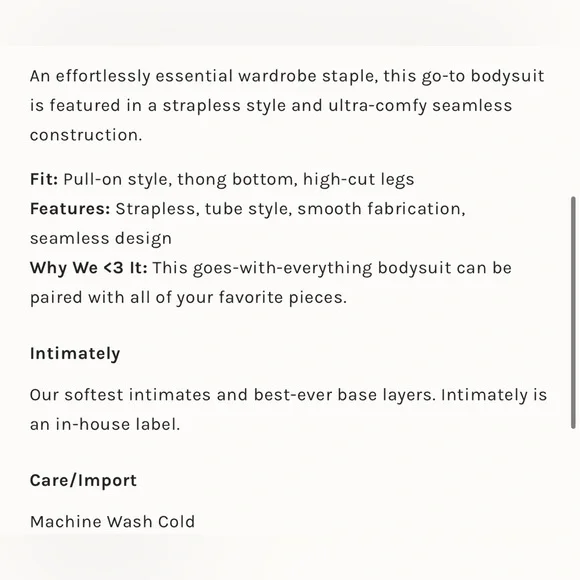 Free People Tati Seamless Tube Bodysuit - Picture 4 of 5